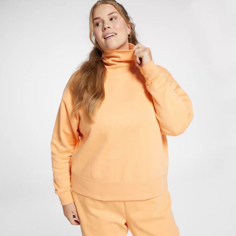 CALIA Women's Everyday Fleece Oversized Turtleneck size Large